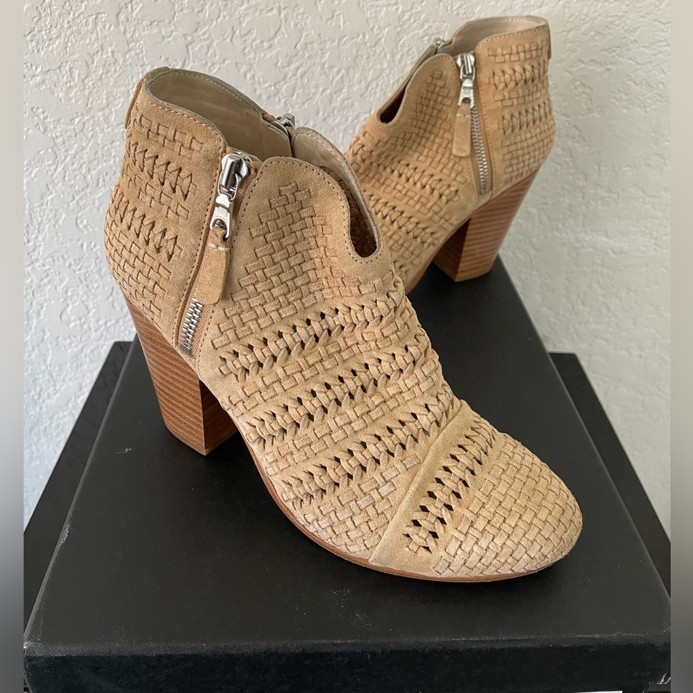 Rag & Bone Margot Suede Woven Ankle Boot